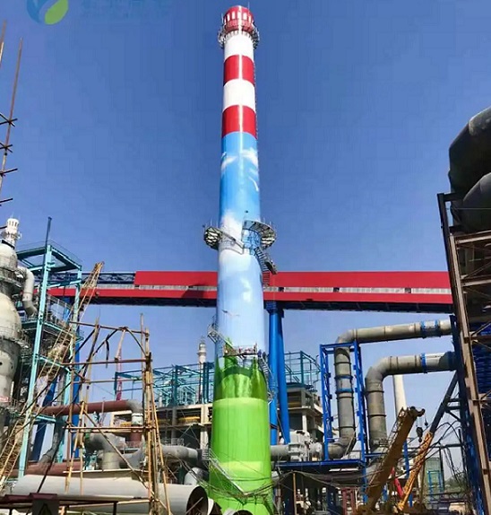 烟囱粉刷美化:绿色技艺绽放光彩,让工业风景重焕生机!